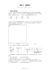 高中物理选修3-1磁场-安培力-洛伦兹力