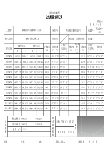 市政统表测量放线复核记录报表(全自动计算-只需要输入坐标)