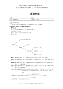 薪資制度