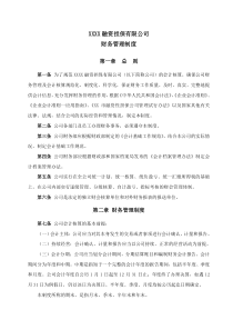 融资担保有限公司财务管理制度