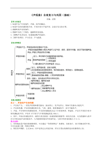 初中八年级物理上册声现象全章复习与巩固基础知识讲解