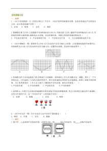 初中八年级物理上册声音的特性提高巩固练习