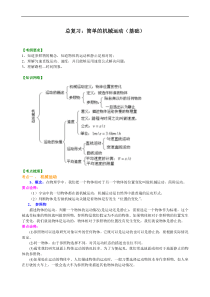 初中九年级物理总复习简单的机械运动基础知识讲解