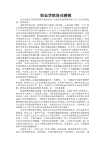 新招聘教师培训收获感想