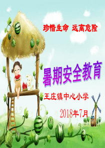 2018年暑假安全主题班会