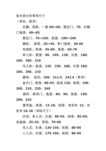 【绘图技巧】 《室内设计的常用尺寸》,共给大家参考和分享!(1)