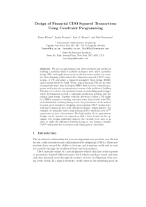 Design of Financial CDO Squared Transactions Using