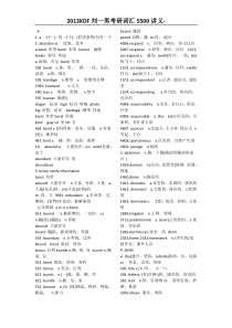 2013新东方刘一男考研词汇5500讲义(整理打印版)