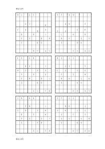 最新word版数独题目资料