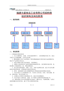 采购部组织价格图以及岗位职责1