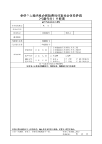 参保个人缴纳社会保险费和领取社会保险待遇(代缴代付)申报表(三栏养老)2016.11.2日