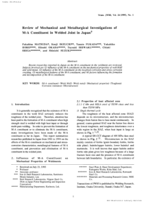 Review of mechanical and metallurgical investigati