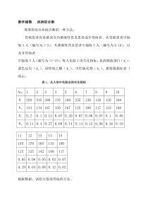 数学建模题目及其答案(疾病诊断)