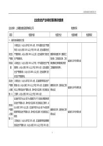 安全生产主体责任落实情况检查表