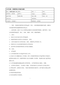 质量管理操作规程