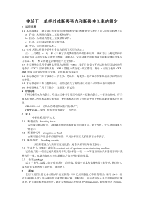 单根纱线断裂强力和断裂伸长率的测定