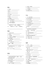 苏教版三年级下册英语重点词组和句子