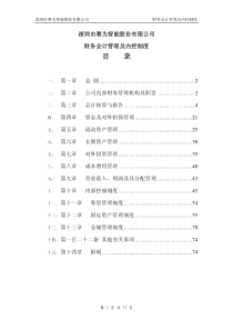 赛为智能：财务会计管理及内控制度（XXXX年10月）