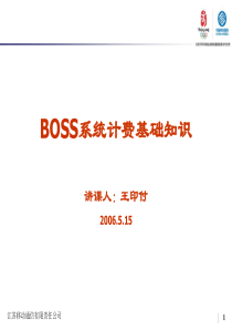 BOSS系统计费知识介绍