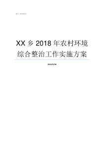 XX乡2018年农村环境综合整治工作实施方案2019亚洲hd