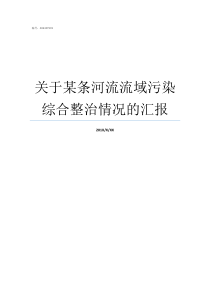 关于某条河流流域污染综合整治情况的汇报世界流域最广的河流是哪一条