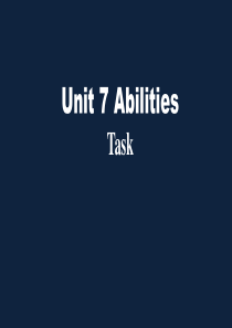 牛津译林版-7B-Unit7-Task