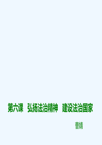 职业道德与法律--第六课