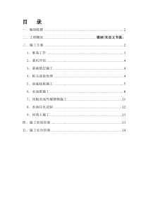 生物反应池专项施工方案