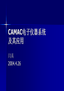 CAMAC电子仪器系统