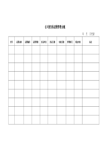 公司资质证照管理台账