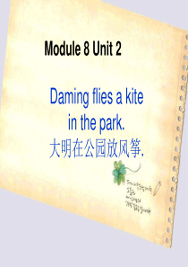 外研版三年级下册M8U2-Daming-flies-a-kite公开课课件