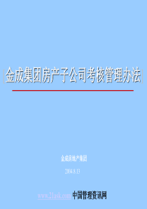 金成集团房产子公司考核管理办法