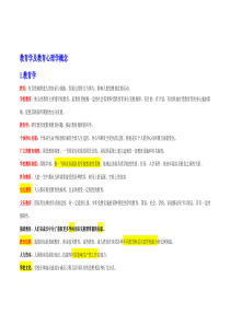 教师招聘名词解释重点整理