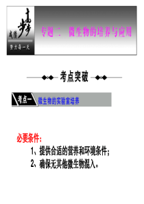 专题2   微生物的培养与应用