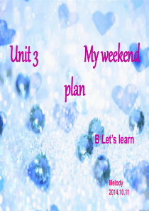 2014新版pep六年级英语上册Unit3 My week plan B learn.