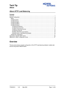 北电Alteon应用层交换机技术手册_HTTP Load Balancing