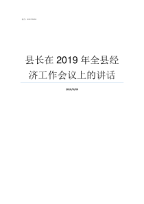 县长在2019年全县经济工作会议上的讲话平阳县县长2019新任是谁