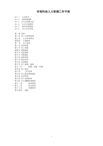 外资企业人力资源员工手册