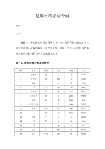 装修材料采购合同(1)