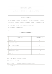 四川省资产评估收费标准