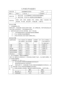 溶液酸碱性的检验实验报告1