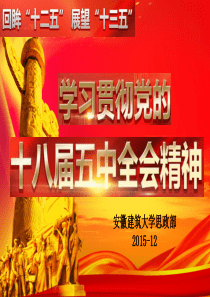 回眸“十二五”,展望“十三五”――学习贯彻党的十八届五中全会精神