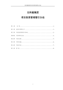 项目投资管理办法定稿