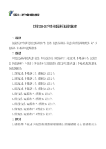 江苏省2016-2017年度小麦新品种区域试验实施方案