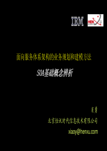 HENXU-SOA的业务规划和建模方法_02(SOA基础概念辨析)