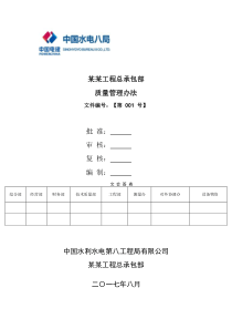 项目质量管理办法