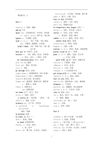 人教版高中英语-必修1-5词汇表