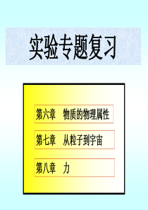 九年级物理实验专题复习(课件)苏科版.ppt