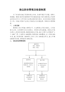 扬尘防治管理制度