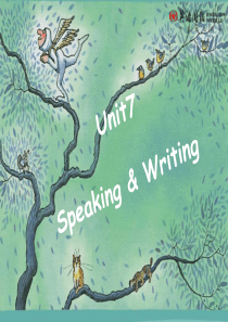 九年级上册英语广州版(牛津上海版)课件       U7 Speaking & Writing